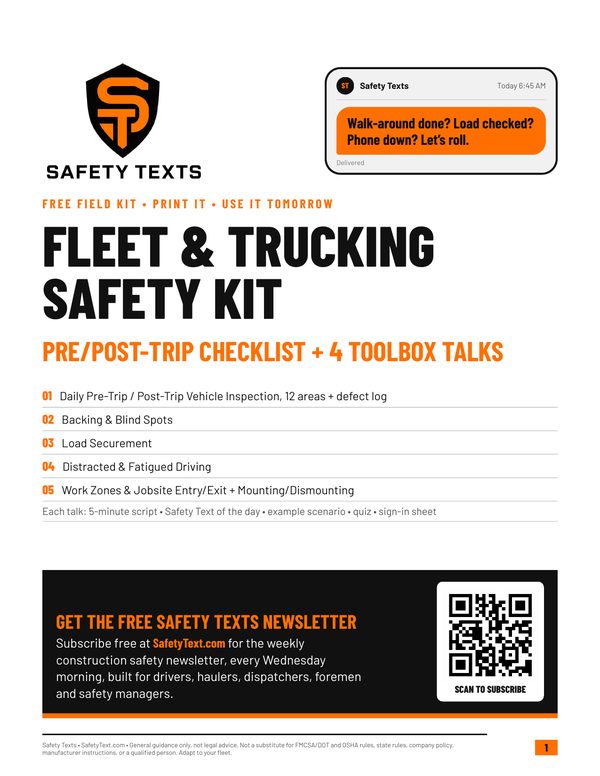 Fleet & Trucking Safety Kit cover